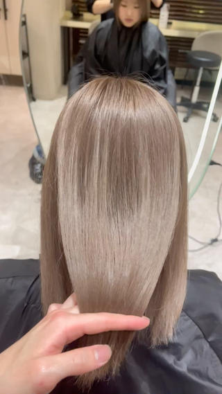 ロング 韓国ヘア/ベージュ カラー/髪質改善/涼のヘアスタイル