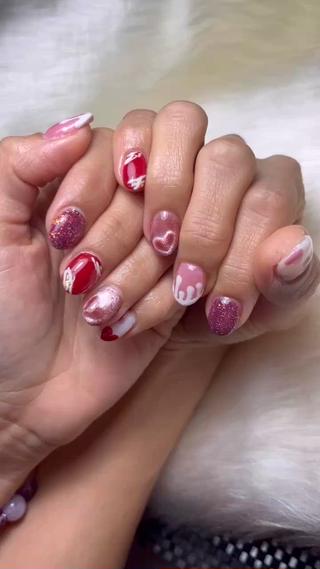 2024年バレンタインネイル♡ 