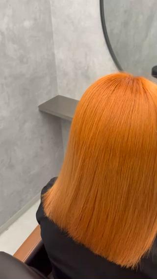 ミディアム カラー NUMBER_ ユイナのヘアスタイル