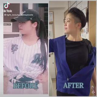 首を流すと柔らかくなるのはもちろん首は細く、肩も薄くなってまいります 