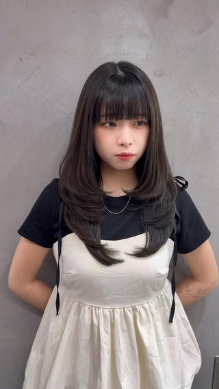 ハッシュカット×オリーブグレージュ 