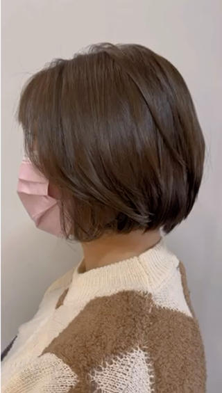 可愛い顔周りに カラーがオリーブ系
#顔周り#オリーブ 