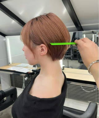 ショート モテヘア/グレージュ /ボブ/前原汐🎐のヘアスタイル