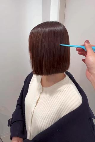 ショート モテヘア/グレージュ /ボブ/前原汐🎐のヘアスタイル