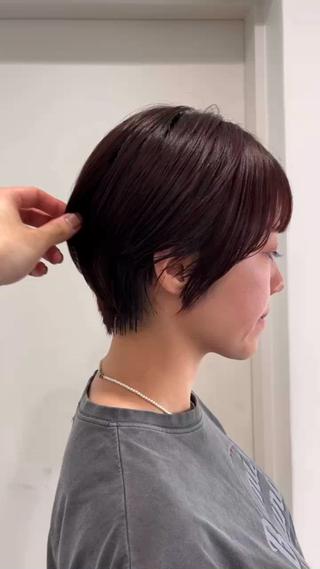 ショート モテヘア/グレージュ /ボブ/前原汐🎐のヘアスタイル