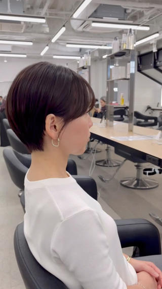ショート モテヘア/グレージュ /ボブ/前原汐🎐のヘアスタイル