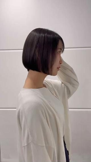 ショート モテヘア/グレージュ /ボブ/前原汐🎐のヘアスタイル