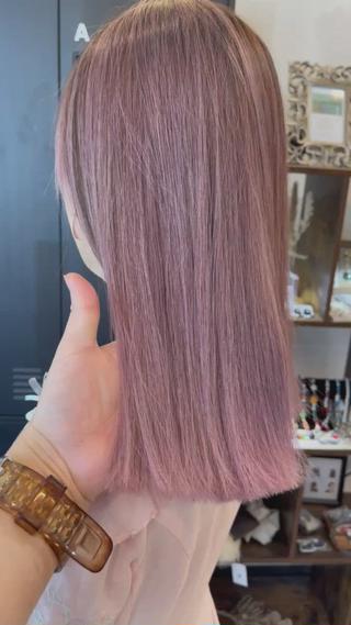 セミロング カラー olino 【オリノ】西田辺のヘアスタイル