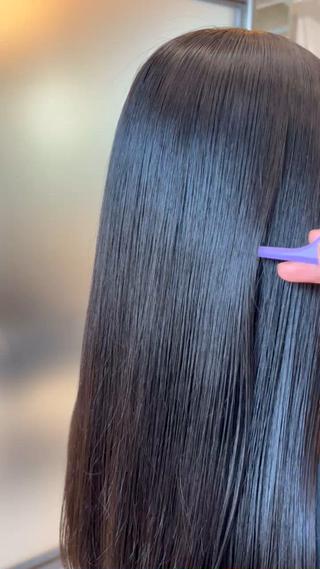 ドライするだけでストレートに️ 