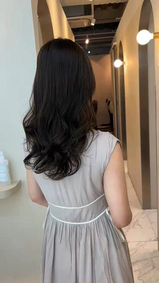 ロング ⭐️コテ巻き風パーマ 髪質改善/タナカのヘアスタイル