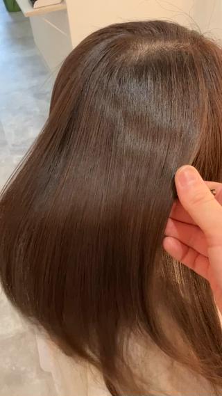 ミディアム カラー ヘアアレンジ キッズ 横浜関内髪質改善 re:Magoのヘアスタイル