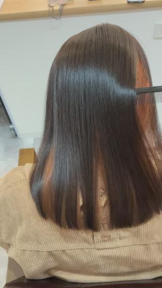 ロング カラー ヘアアレンジ キッズ 横浜関内髪質改善 re:Magoのヘアスタイル