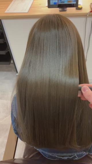 ロング カラー ヘアアレンジ キッズ 横浜関内髪質改善 re:Magoのヘアスタイル