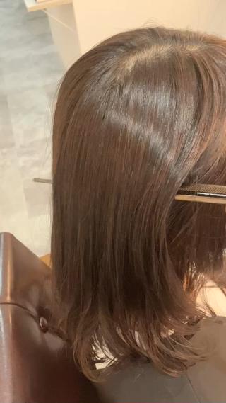 ミディアム カラー ヘアアレンジ キッズ 横浜関内髪質改善 re:Magoのヘアスタイル