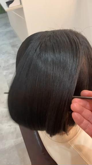 ショート カラー ヘアアレンジ キッズ 横浜関内髪質改善 re:Magoのヘアスタイル