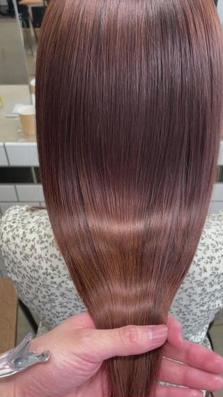 ロング カラー ヘアアレンジ 🌈本物の髪質改善 森田涼平のヘアスタイル