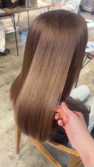 ロング カラー 🫧ブリーチモデル/ 透明感カラー /みきのヘアスタイル