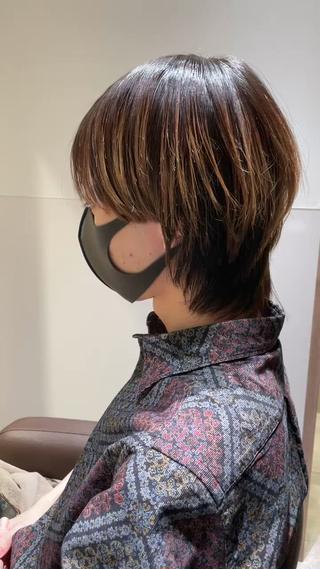 マッシュウルフ+ハイライトからー 