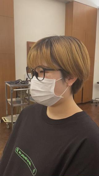 ショート カラー Paddle所属・似合わせレイヤー/ レイヤーパーマ/高倉のヘアスタイル
