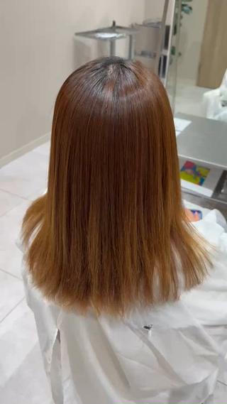 ロング パーマ 韓国レイヤー｜ 透明感カラー｜ココナのヘアスタイル