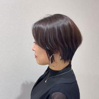 ショート カラー 韓国レイヤー｜ 透明感カラー｜ココナのヘアスタイル