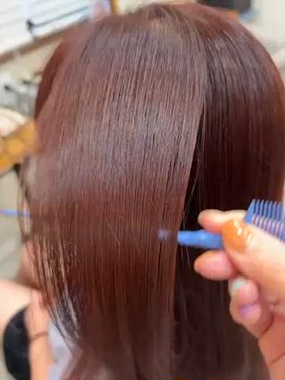 セミロング 村松陸斗 メテオストレートのヘアスタイル