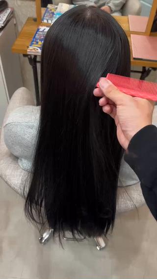 ロング 村松陸斗 メテオストレートのヘアスタイル