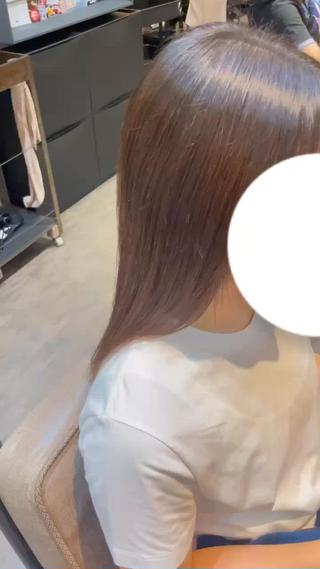 ブリーチで傷んだ髪の毛もしっかりダメージケアのトリートメントでサラサラに⟡.· 