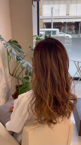 ロング カラー ヘアアレンジ andiamo sakae所属・🧬艶髪向井 琉矢🧬のヘアスタイル