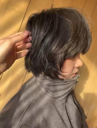 ショート パーマ IRO所属・岡田 祐樹のヘアスタイル