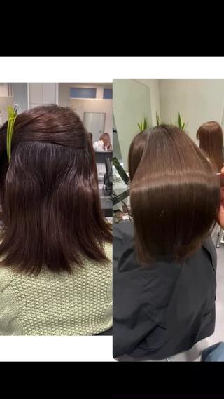 まぶしい縮毛矯正！
before&after 