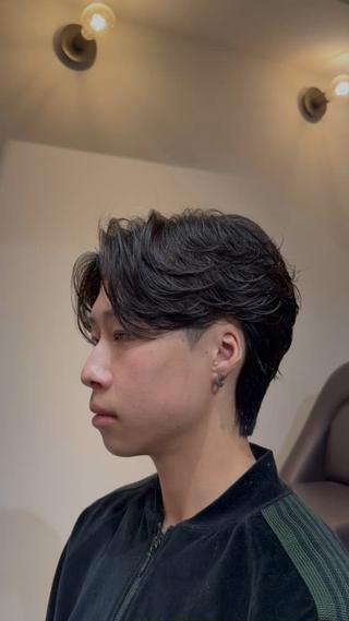 ショート パーマ メンズ 大阪茶屋町 メンズカット関田拳のヘアスタイル
