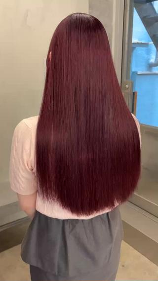 ブリーチで作るチェリーピンク 