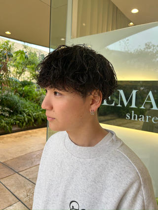 ショート パーマ メンズ EMANON所属・メンズパーマ特化💎 yuuriのヘアスタイル