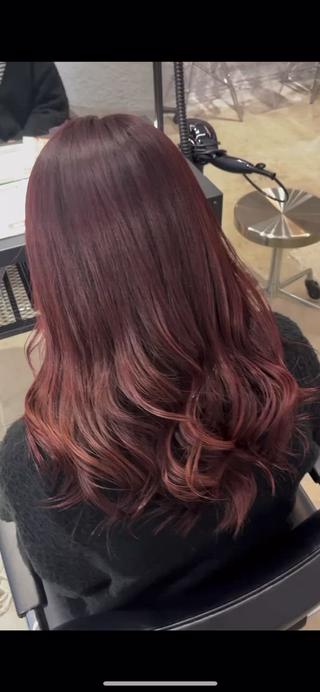 ワインレッドカラー 