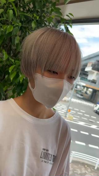 ショート×ベージュ 