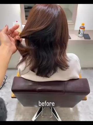 カラー パーマ 堀越 エリのヘアスタイル