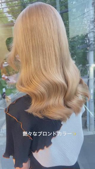 ロング カラー 鈴木直之/ハイトーン /ボブ/美髪矯正のヘアスタイル