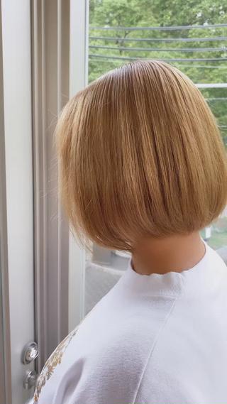 ミディアム カラー 鈴木直之/ハイトーン /ボブ/美髪矯正のヘアスタイル