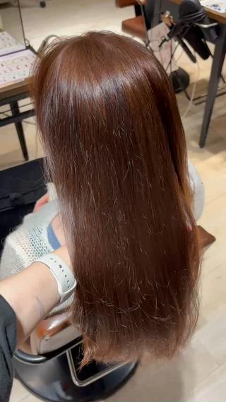 #カラー #暖色カラー #暖色 #艶カラー 