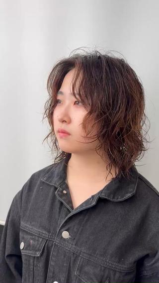 ウルフベースのブリーチ毛に
ケアクリームブリーチパーマ◎ 