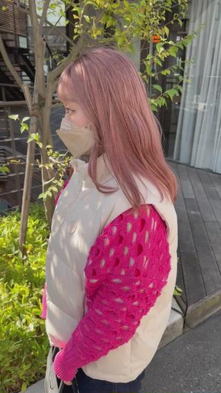 ブリーチカラー　ペールピンク 