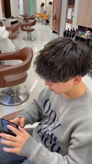 波巻きスパイラルをかけて１ヶ月後のメンテナンスです！
ここまでまだかーるがでます！ 