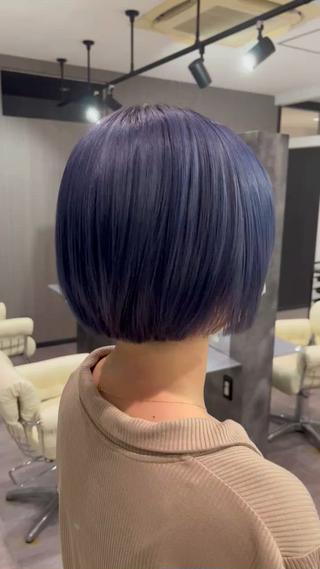 ショート カラー be flot所属・髪質改善/大阪守口市 🐣Ria‪🐣のヘアスタイル