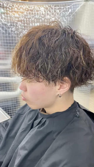 ショート パーマ メンズ 市川 博紀 店長のヘアスタイル