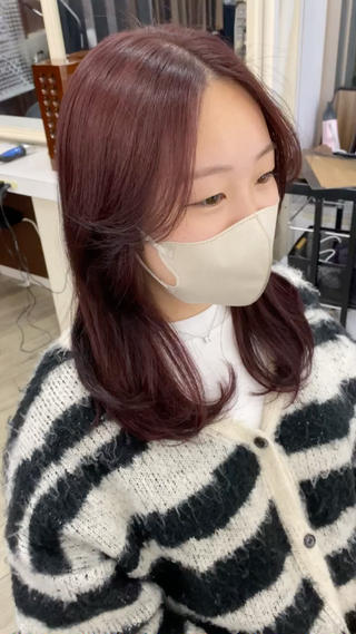 セミロング カラー 市川 博紀 店長のヘアスタイル