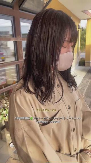 ロング カラー ヘアニュース所属・ヘアーニュース 🌿NAMII🌿のヘアスタイル