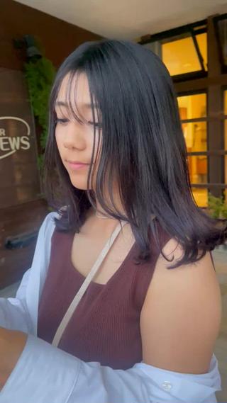 暗髪でイメージチェンジ！
#ヴァイオレットブラウン 