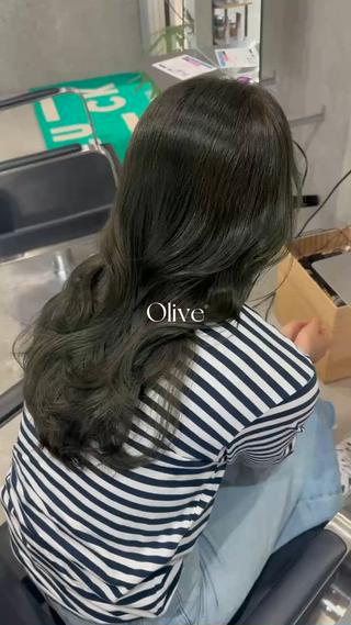 セミロング 本場韓国ヘア特化 아이비/Aibiのヘアスタイル