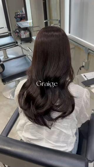 セミロング 本場韓国ヘア特化 아이비/Aibiのヘアスタイル